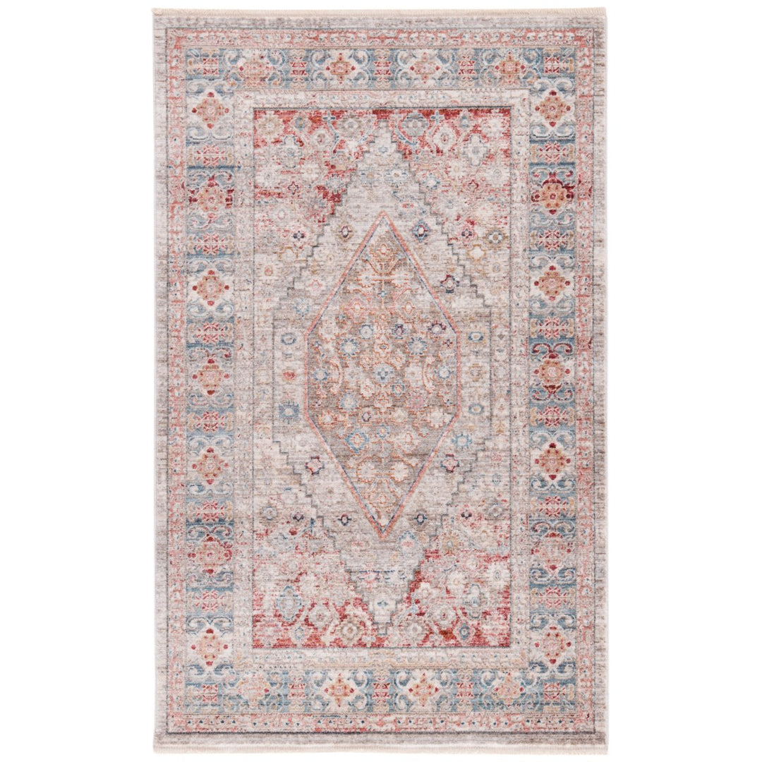 SAFAVIEH Kenitra Collection KRA662F Grey / Blue Rug Image 1