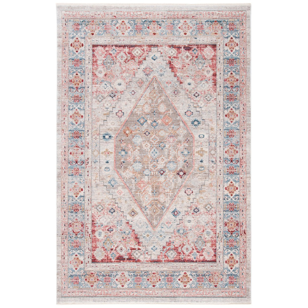 SAFAVIEH Kenitra Collection KRA662F Grey / Blue Rug Image 1