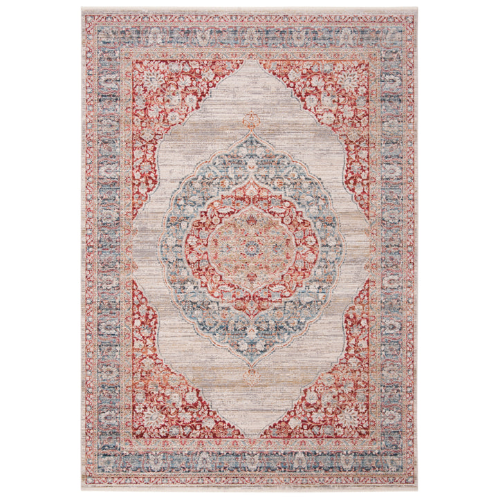 SAFAVIEH Kenitra Collection KRA678B Ivory / Red Rug Image 1