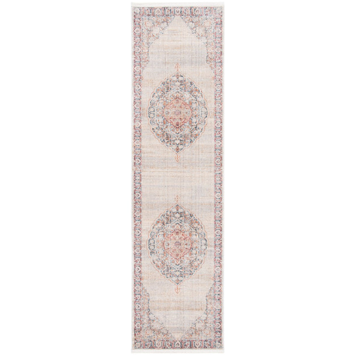 SAFAVIEH Kenitra Collection KRA678F Grey / Blue Rug Image 1