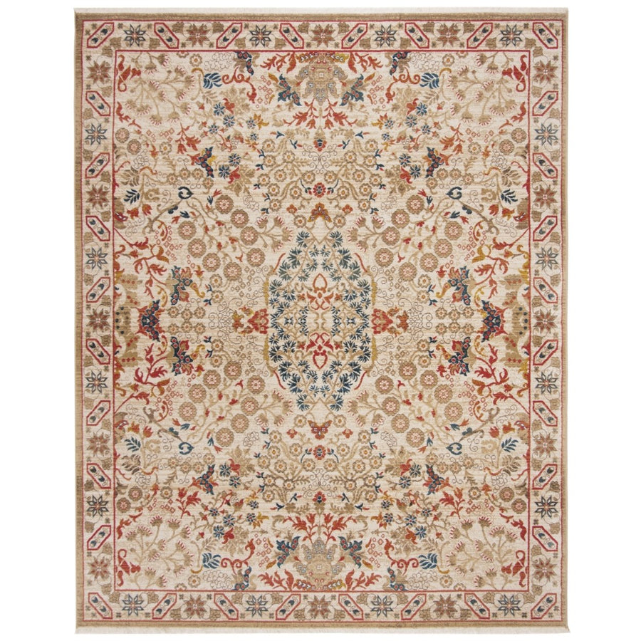 SAFAVIEH Kashan Collection KSN301C Ivory / Ivory Rug Image 1