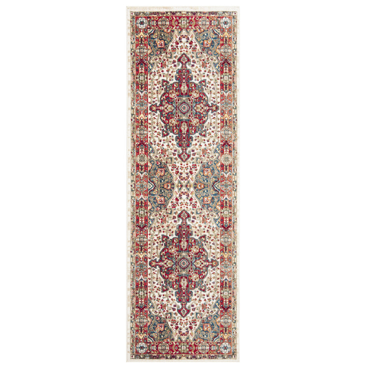 SAFAVIEH Kashan Collection KSN305B Ivory / Blue Rug Image 3