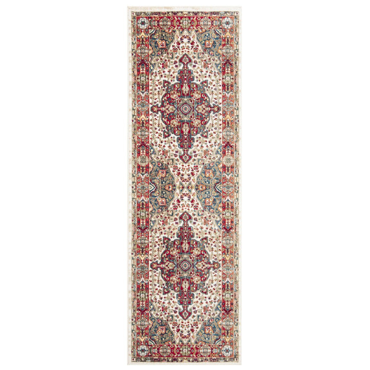 SAFAVIEH Kashan Collection KSN305B Ivory / Blue Rug Image 1