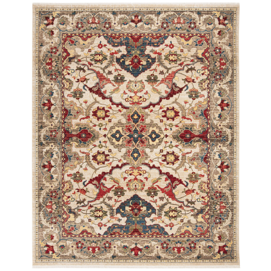 SAFAVIEH Kashan Collection KSN307A Ivory / Taupe Rug Image 5