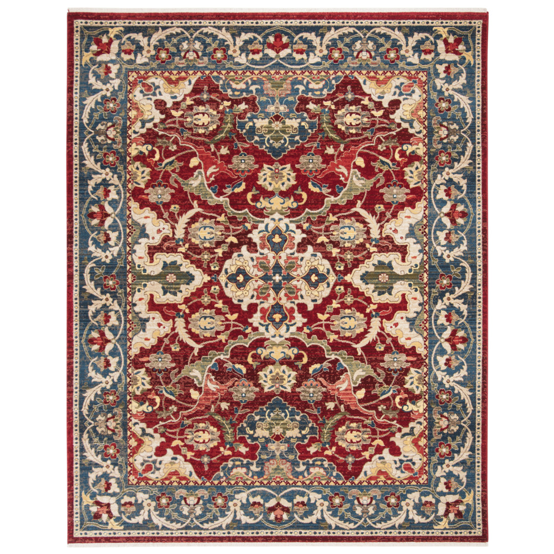 SAFAVIEH Kashan Collection KSN307Q Red / Blue Rug Image 5