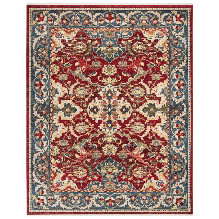 SAFAVIEH Kashan Collection KSN307Q Red / Blue Rug Image 5