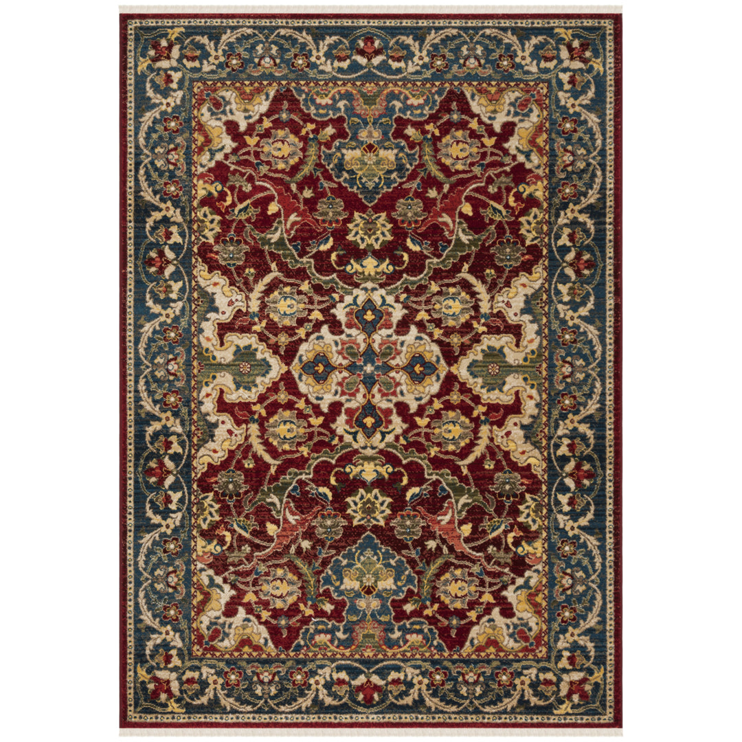 SAFAVIEH Kashan Collection KSN307Q Red / Blue Rug Image 4