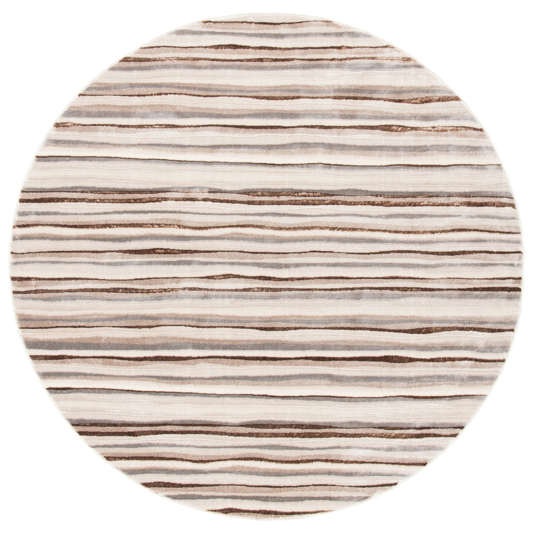 SAFAVIEH Lagoon Collection LGN148B Ivory / Brown Rug Image 3