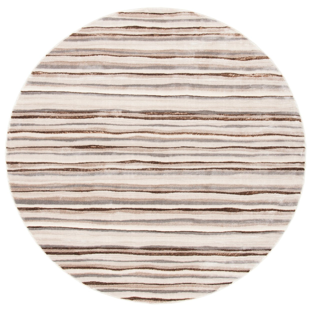 SAFAVIEH Lagoon Collection LGN148B Ivory / Brown Rug Image 1