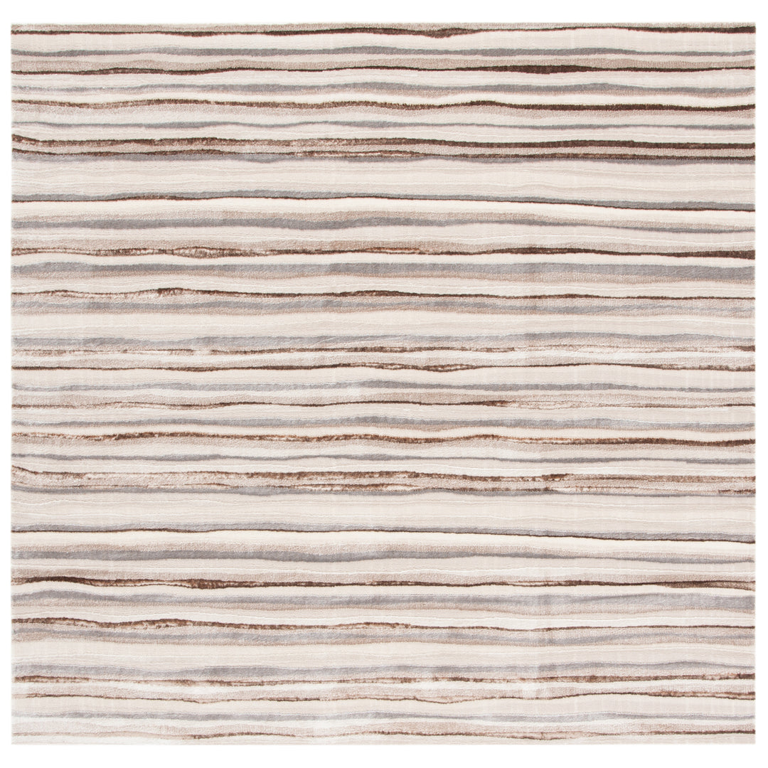 SAFAVIEH Lagoon Collection LGN148B Ivory / Brown Rug Image 4