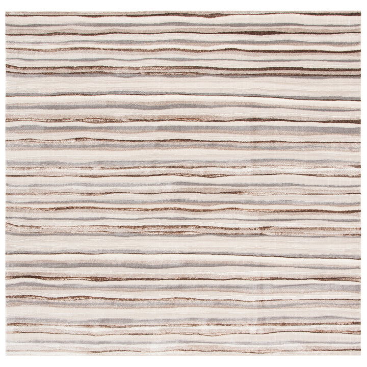 SAFAVIEH Lagoon Collection LGN148B Ivory / Brown Rug Image 4