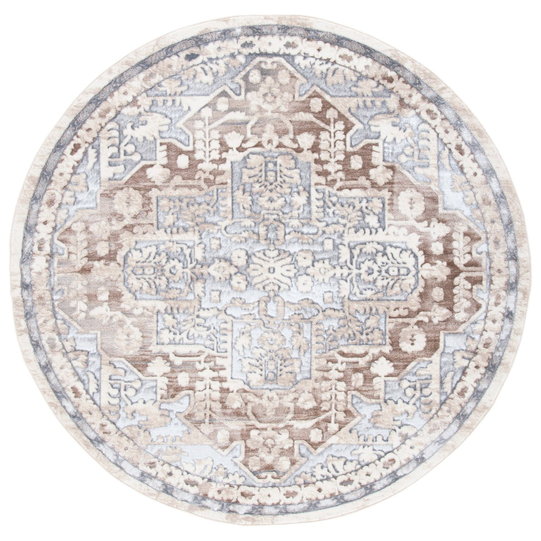 SAFAVIEH Lagoon Collection LGN172B Beige / Grey Rug Image 1