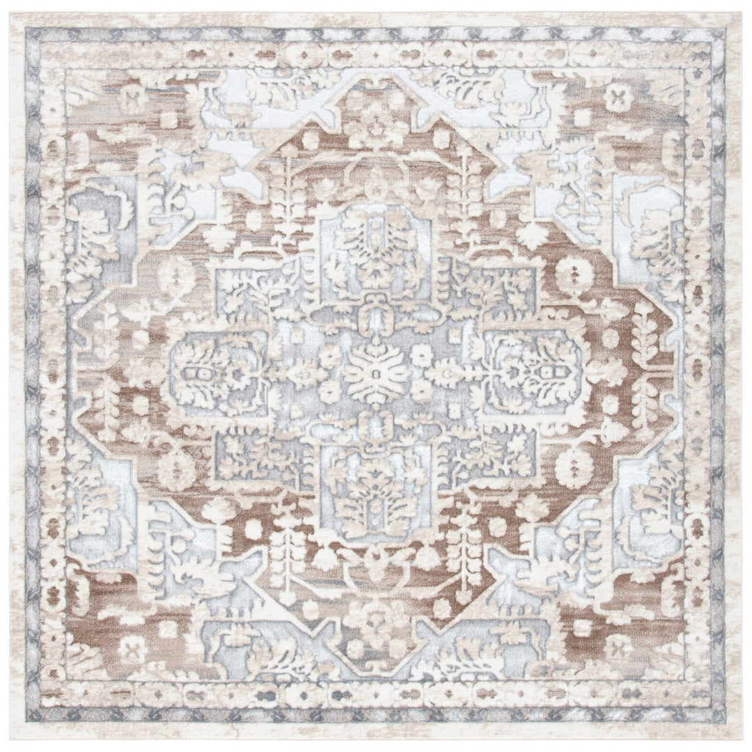 SAFAVIEH Lagoon Collection LGN172B Beige / Grey Rug Image 4