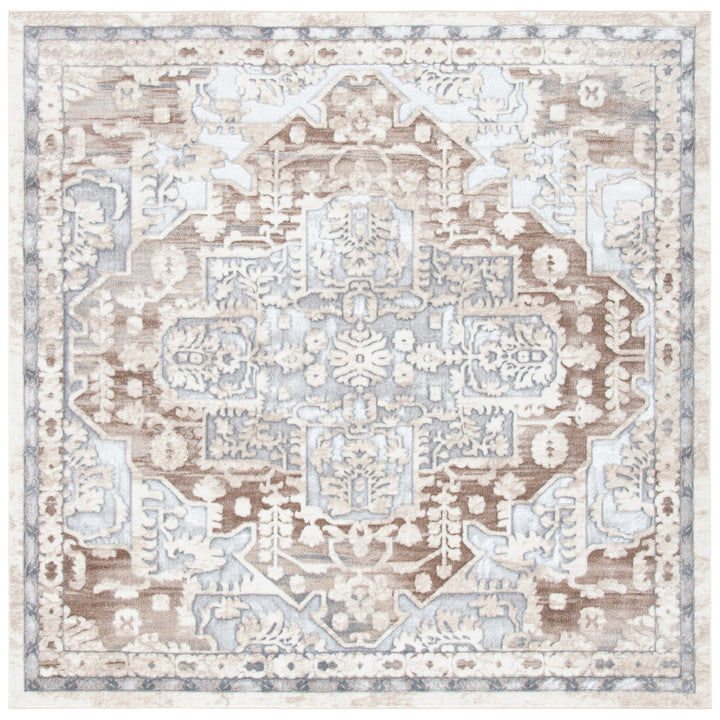 SAFAVIEH Lagoon Collection LGN172B Beige / Grey Rug Image 4