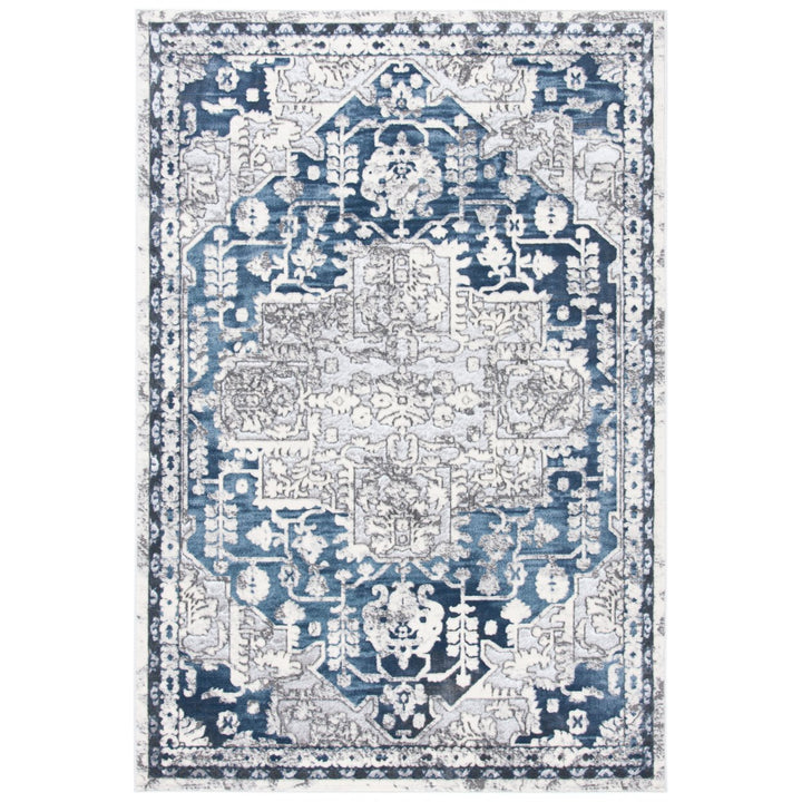 SAFAVIEH Lagoon Collection LGN172N Navy / Grey Rug Image 2