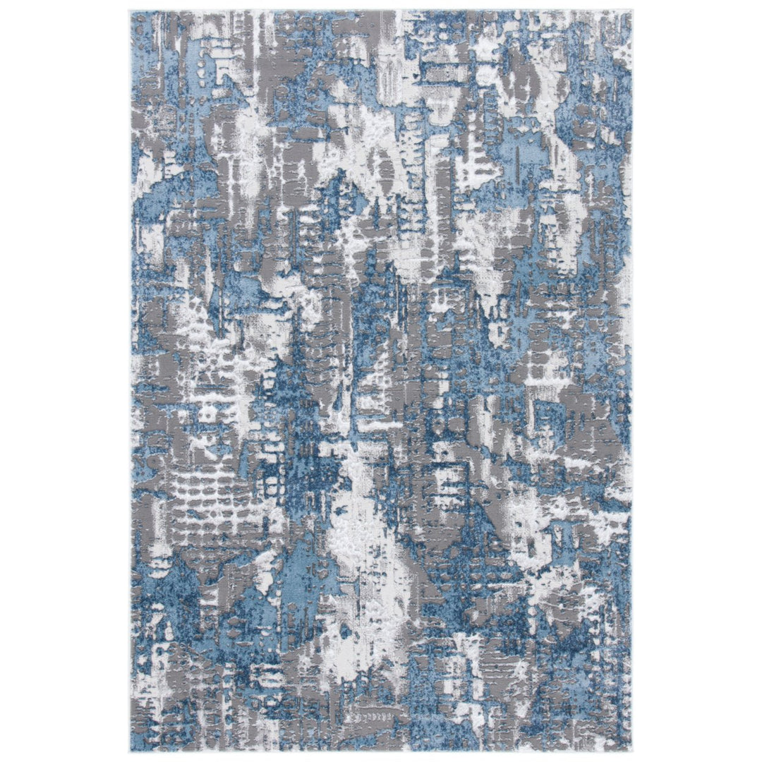 SAFAVIEH Lagoon Collection LGN174F Grey / Blue Rug Image 1