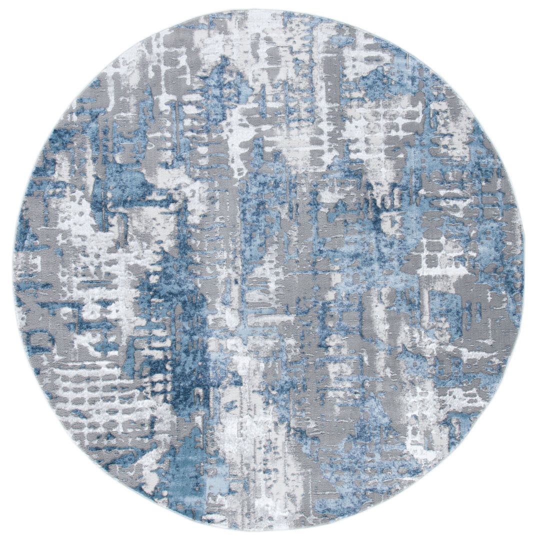 SAFAVIEH Lagoon Collection LGN174F Grey / Blue Rug Image 3