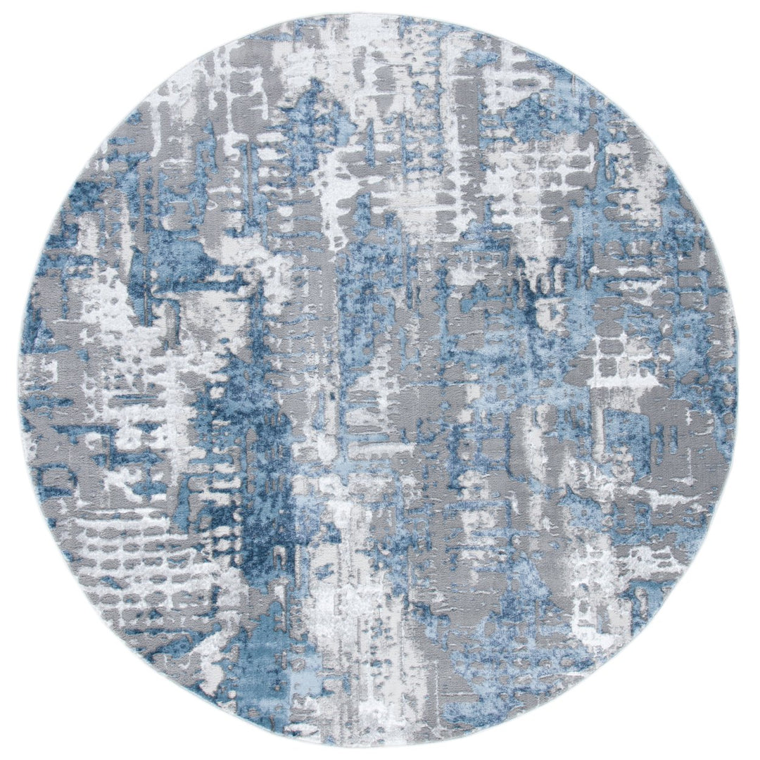 SAFAVIEH Lagoon Collection LGN174F Grey / Blue Rug Image 1