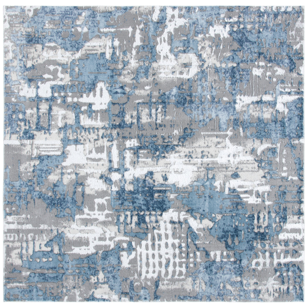 SAFAVIEH Lagoon Collection LGN174F Grey / Blue Rug Image 4