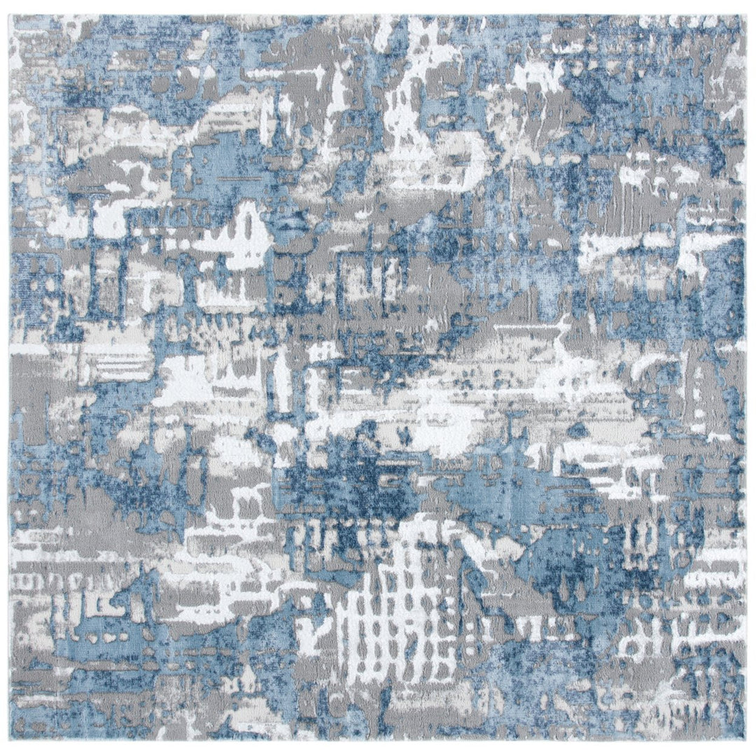 SAFAVIEH Lagoon Collection LGN174F Grey / Blue Rug Image 1