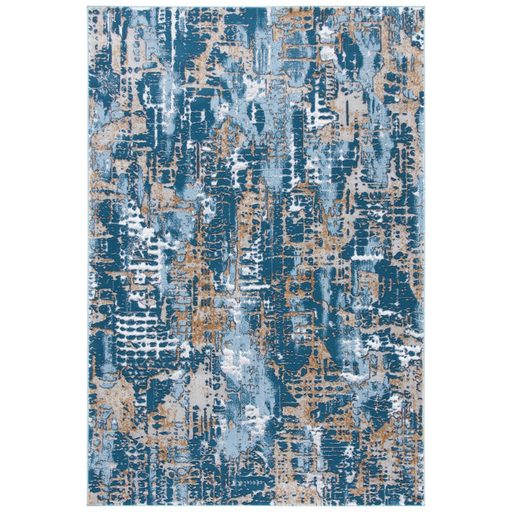 SAFAVIEH Lagoon Collection LGN174M Blue / Gold Rug Image 1