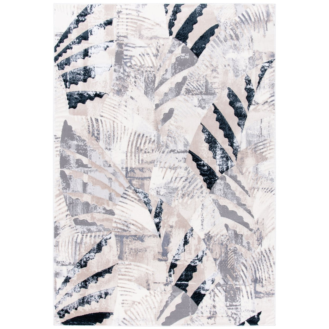 SAFAVIEH Lagoon Collection LGN180A Ivory / Grey Rug Image 1