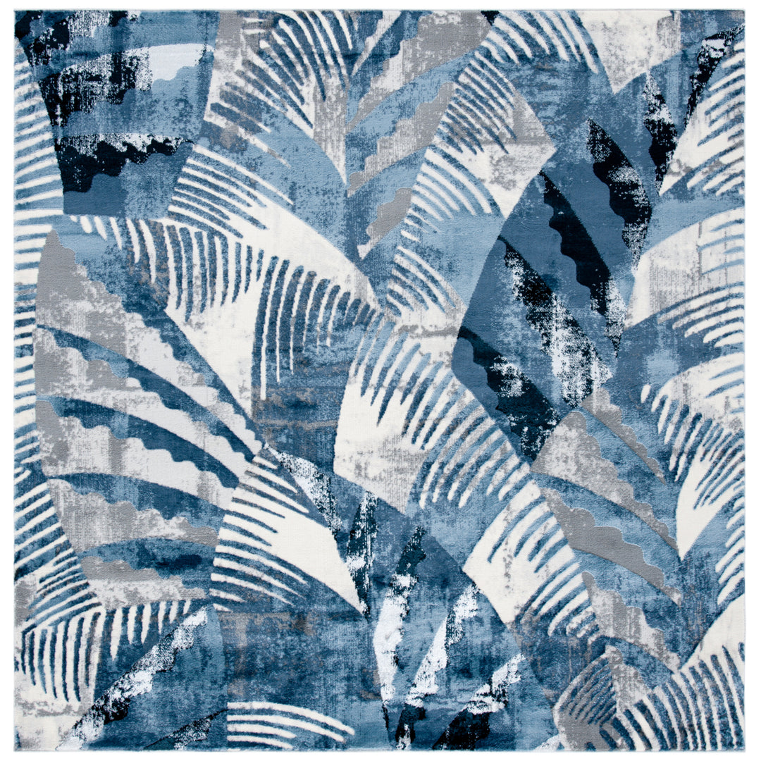 SAFAVIEH Lagoon Collection LGN180C Ivory / Blue Rug Image 4