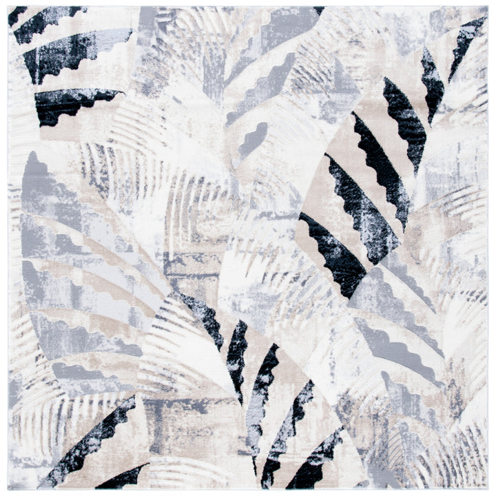 SAFAVIEH Lagoon Collection LGN180A Ivory / Grey Rug Image 4