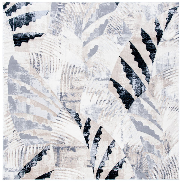 SAFAVIEH Lagoon Collection LGN180A Ivory / Grey Rug Image 1