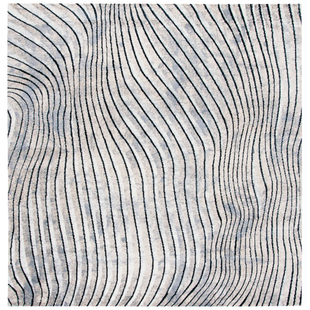 SAFAVIEH Lagoon Collection LGN178B Beige / Grey Rug Image 4