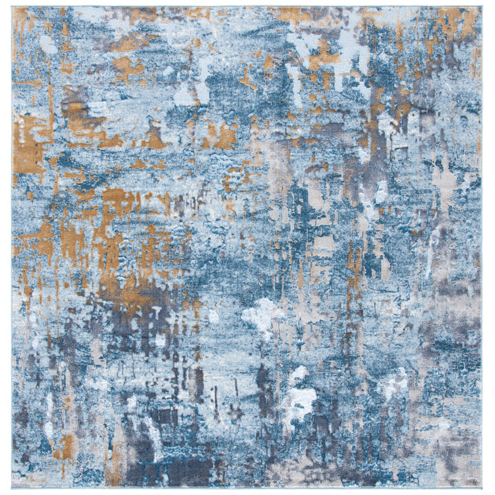 SAFAVIEH Lagoon Collection LGN182M Blue / Gold Rug Image 2