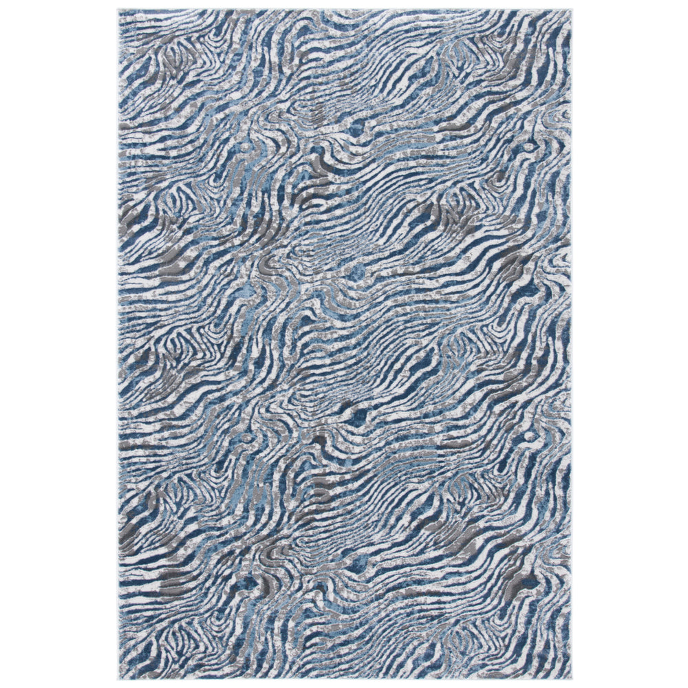 SAFAVIEH Lagoon Collection LGN187M Blue / Grey Rug Image 2