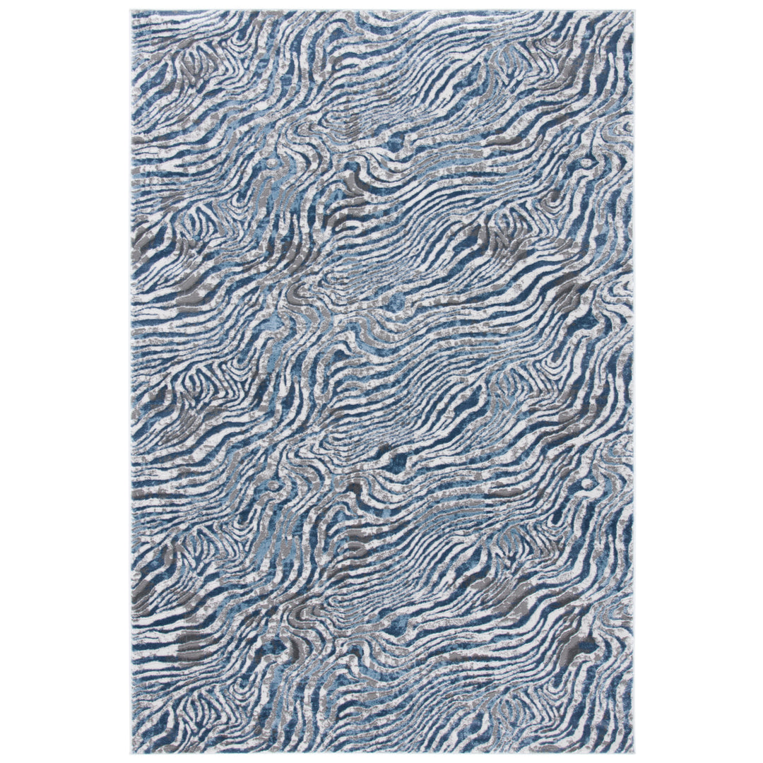 SAFAVIEH Lagoon Collection LGN187M Blue / Grey Rug Image 2