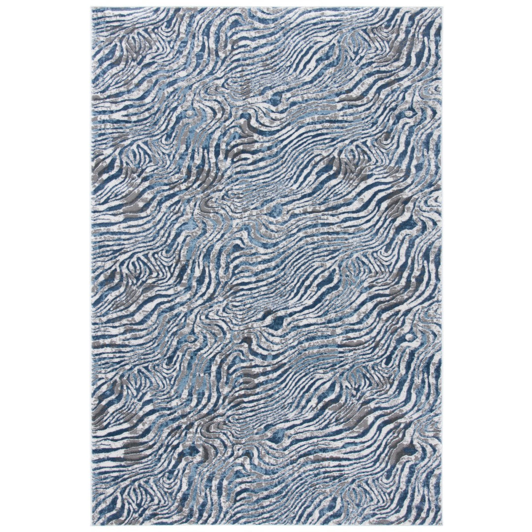 SAFAVIEH Lagoon Collection LGN187M Blue / Grey Rug Image 1