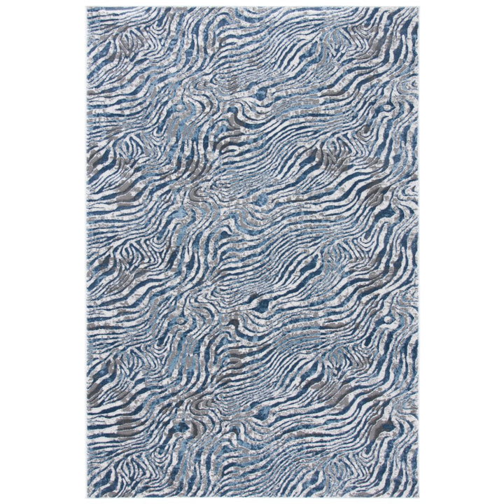 SAFAVIEH Lagoon Collection LGN187M Blue / Grey Rug Image 1