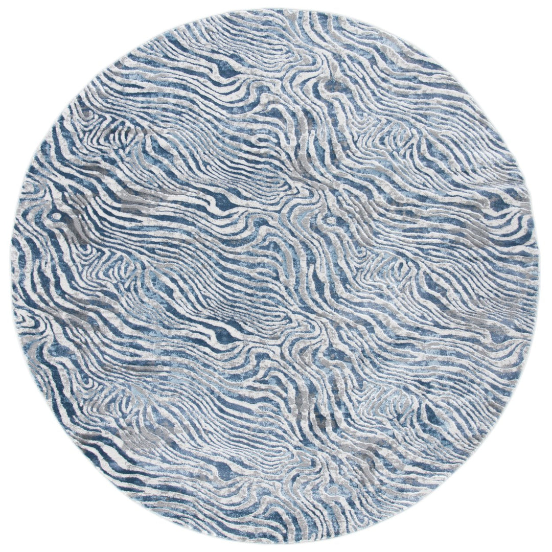 SAFAVIEH Lagoon Collection LGN187M Blue / Grey Rug Image 3