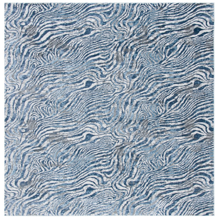 SAFAVIEH Lagoon Collection LGN187M Blue / Grey Rug Image 4