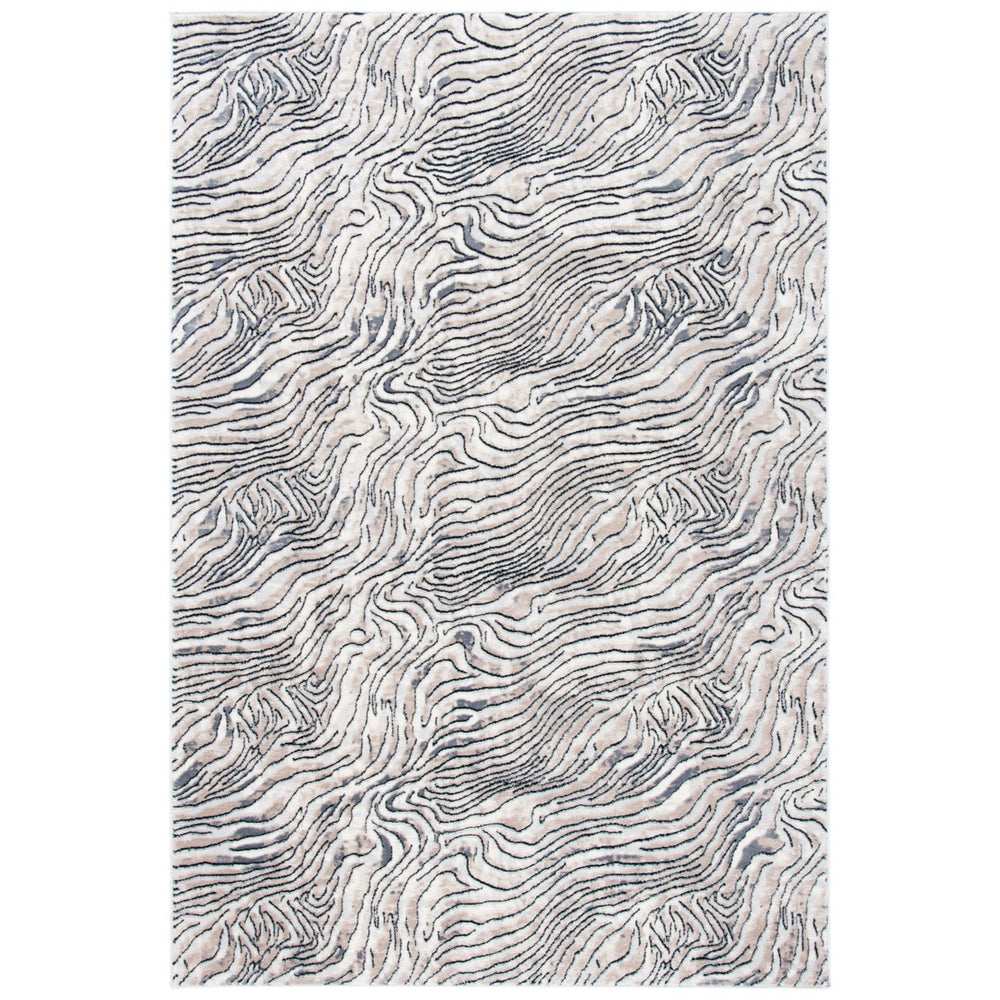 SAFAVIEH Lagoon Collection LGN187A Ivory / Grey Rug Image 2