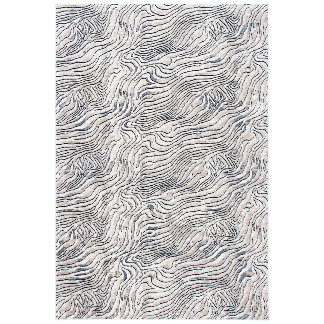 SAFAVIEH Lagoon Collection LGN187A Ivory / Grey Rug Image 2