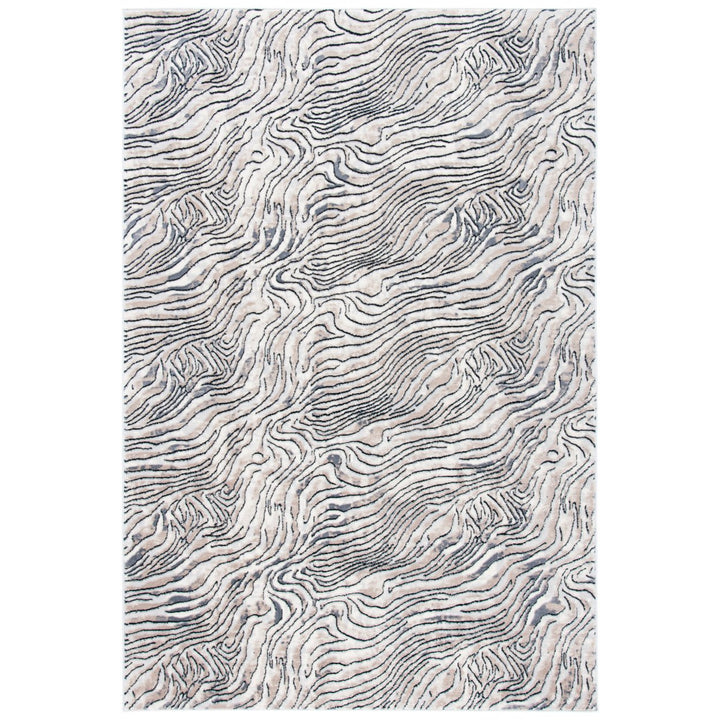 SAFAVIEH Lagoon Collection LGN187A Ivory / Grey Rug Image 1