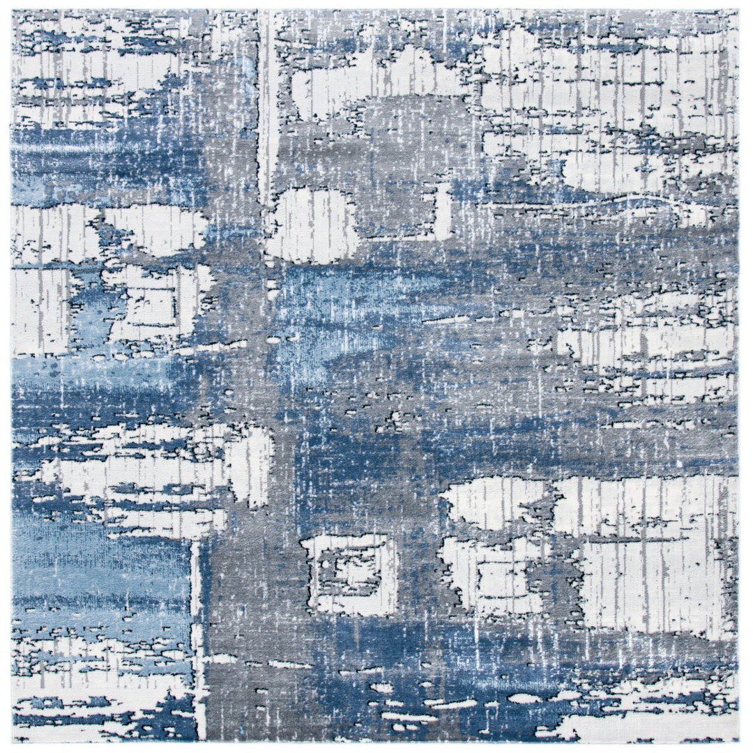 SAFAVIEH Lagoon Collection LGN186F Grey / Blue Rug Image 4