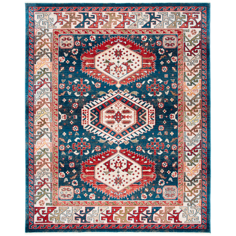 SAFAVIEH Kashan Collection KSN353M Blue / Ivory Rug Image 1