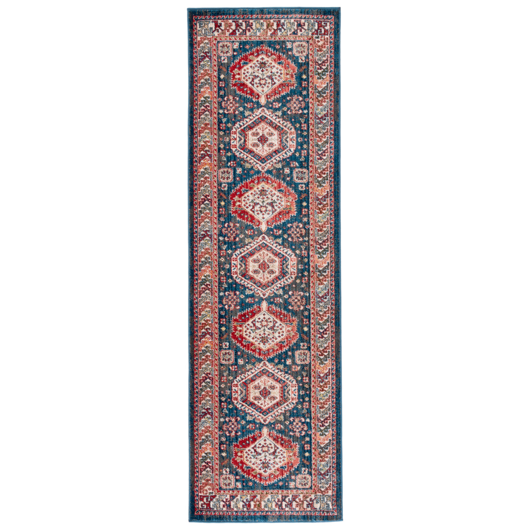 SAFAVIEH Kashan Collection KSN353M Blue / Ivory Rug Image 3