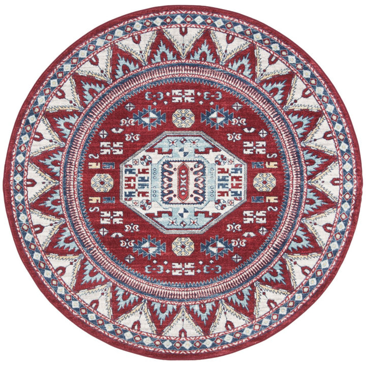 SAFAVIEH Kazak Collection KZK118R Red / Blue Rug Image 3