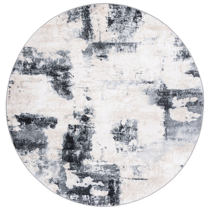 SAFAVIEH Lagoon Collection LGN208A Ivory / Charcoal Rug Image 3