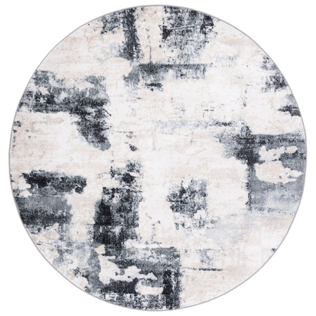 SAFAVIEH Lagoon Collection LGN208A Ivory / Charcoal Rug Image 1