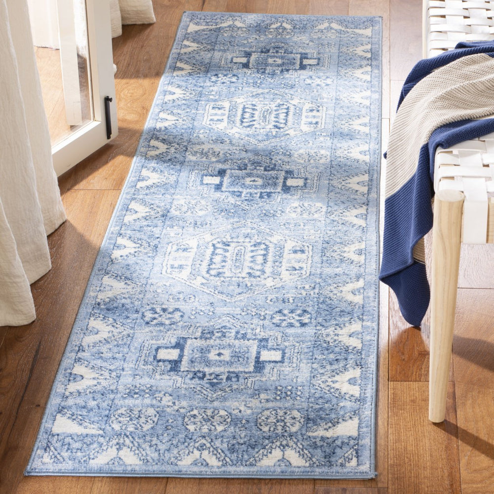 SAFAVIEH Kazak Collection KZK118B Blue / Grey Rug Image 2