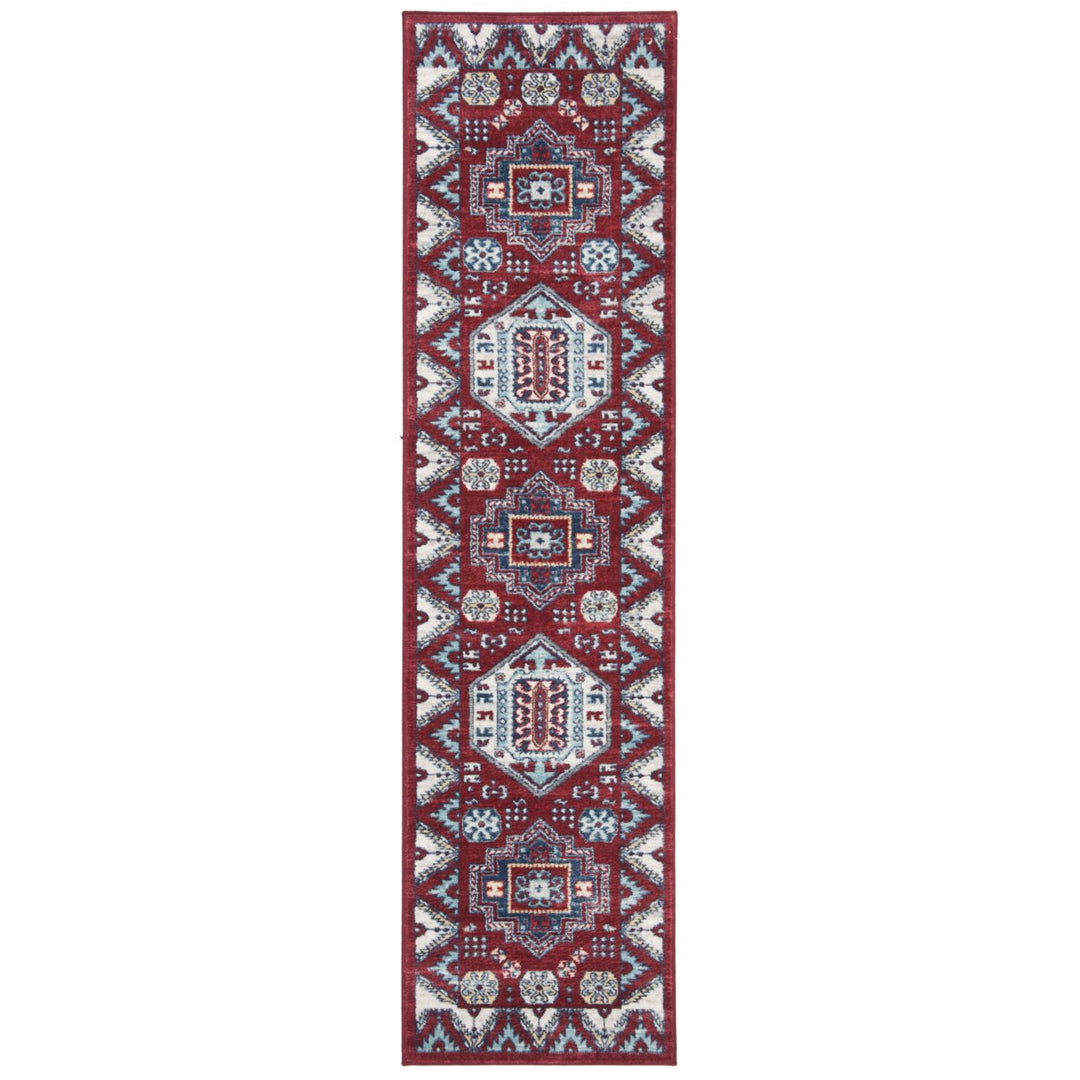 SAFAVIEH Kazak Collection KZK118R Red / Blue Rug Image 1