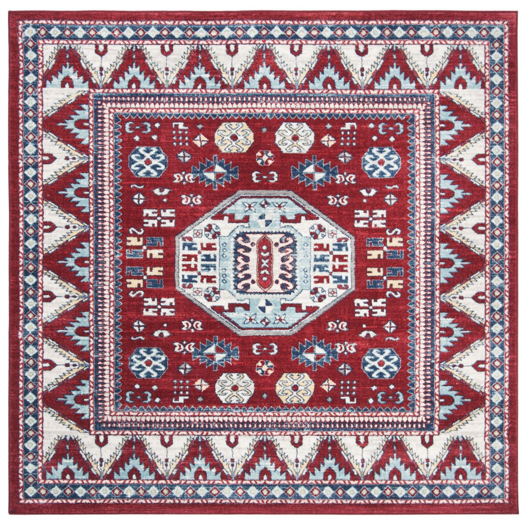 SAFAVIEH Kazak Collection KZK118R Red / Blue Rug Image 5