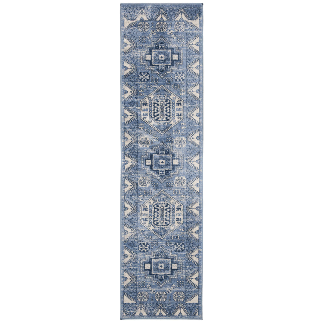 SAFAVIEH Kazak Collection KZK118B Blue / Grey Rug Image 4